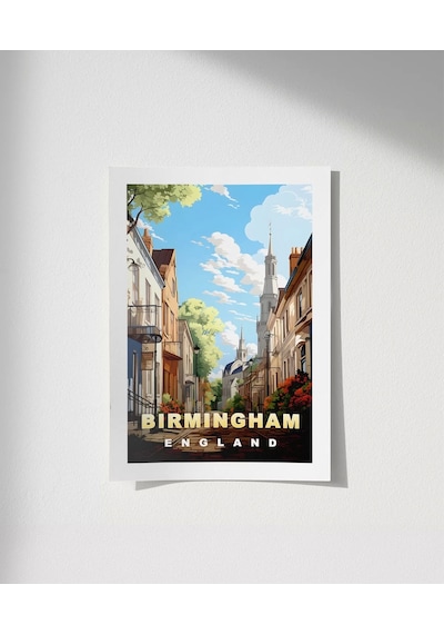 Çerçevesiz Poster Birmingham'ın Sakin Sokakları
