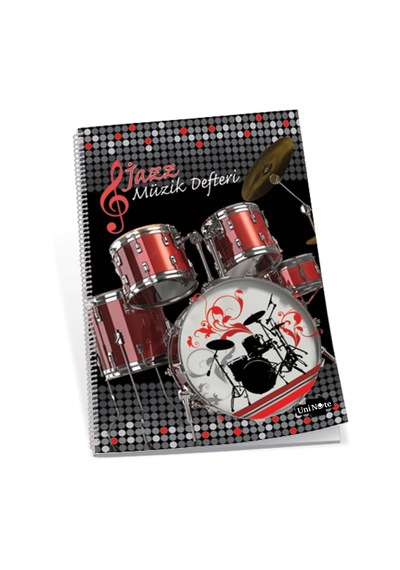 Çınar Jazz Müzik Defteri 30 Yp Spirali 36000- 6 Adet Çeşitli Renk Ve Desen
