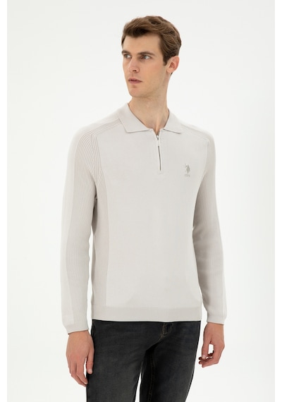 U.s. Polo Assn. Erkek Krem Kazak /triko 50293064-vr071 Krem