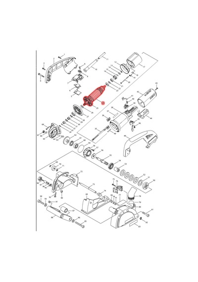Makita SG1250 Endüvi Rotor Kollektör Ürün Kodu 515208-8