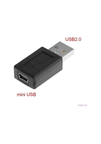Mini Usb Dişi Usb Erkek 5 Pin Usb Dişi Usb Erkek Çevirici Usb Erkek 5 Pin Mini Usb Dişi Çevirici Siyah