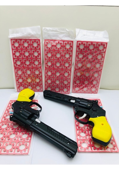 Smith Wesson 8 Patlar 2 Adet Kapsül Pat Pat Tabanca Ve 90 Adet Kapsül