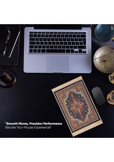 Siyah Dekoratif Küçük Halı Mousepad