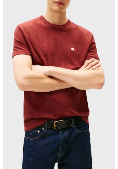 Tommy Jeans Erkek T Shirt Dm0dm22667 Xl0 Kırmızı Kirmizi