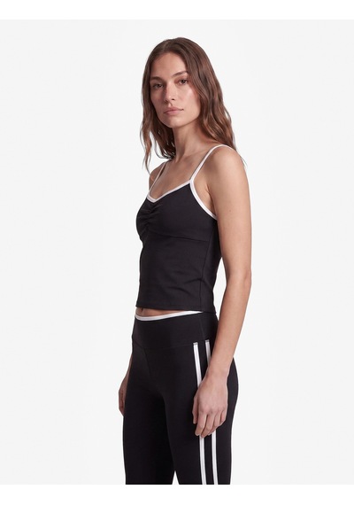 Koton Yüksek Bel Biyeli Slim Fit Spor Tayt Siyah 7wak40004nk