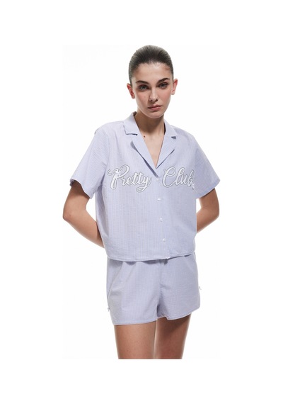Koton Bol Kalıp Fiyonk Detaylı Çizgili Şort Pijama Altı Mavi Çizgili 5slk80035mw Mavi Çizgili Mavi Koton Bol Kalıp Fiyonk Detaylı Çizgili Şort Pijama Altı Mavi Çizgili 5slk80035mw Mavi Çizgili Mavi
