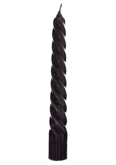 Mudo Home 2li Burgulu Şamdan Mum Siyah 18cm 11358747