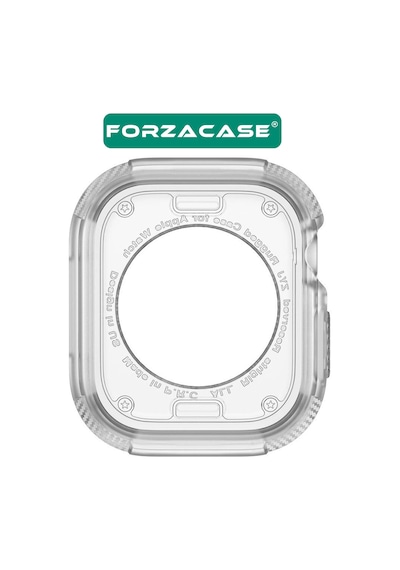 Forzacase Apple Uyumlu  Watch 10 42mm İle Önü Açık Armor Silikon Tpu Kasa Koruyucu Kılıf - Fc794 Şeffaf