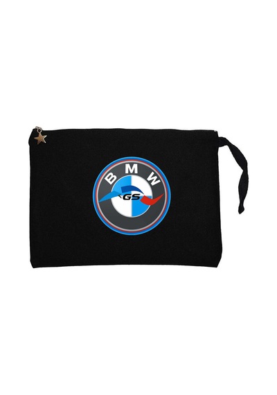 Bmw Gs Logo Siyah Clutch Astarlı Cüzdan / El Çantası