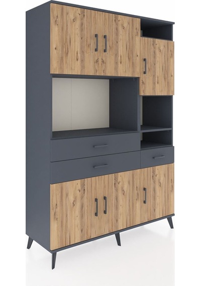 Hyperion Dolap 10 Raflı 3 Çekmeceli 6 Kapaklı 132x44x195 Antrasit-çam/antrasit Atlas Çam/antrasıt - Antrasıt Hyperion Dolap 10 Raflı 3 Çekmeceli 6 Kapaklı 132x44x195 Antrasit-çam/antrasit Atlas Çam/antrasıt - Antrasıt