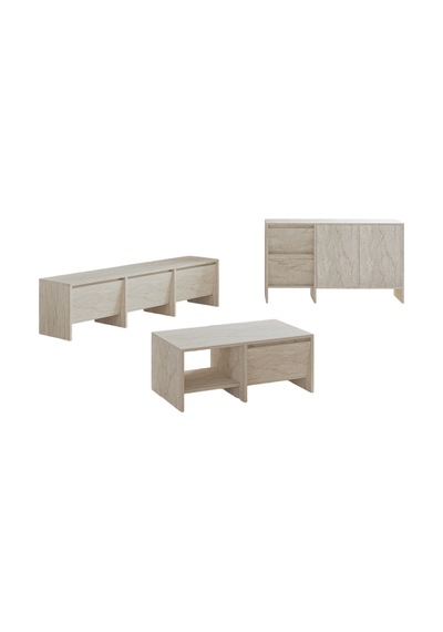 Laris Üçlü Set Tv Sehpası, Konsol Ve Orta Sehpa İle Modern Yaşam Alanları İçin Takım Traverten Laris Üçlü Set Tv Sehpası, Konsol Ve Orta Sehpa İle Modern Yaşam Alanları İçin Takım Traverten