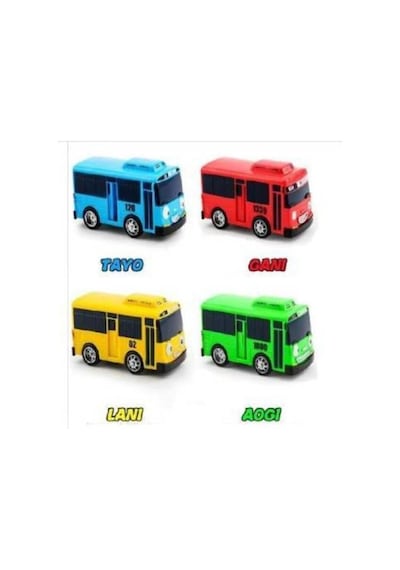 Tayo Oyuncak Otobüs 7 Cm 4lü Set Çek Bırak Tayobüs Diğer