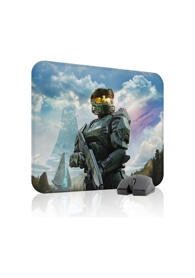 Halo Kaymaz Dikişli Kauçuk Oyuncu Mousepad V1 - 48x40 Xl Gaming Mouse Pad Fare Altlığı