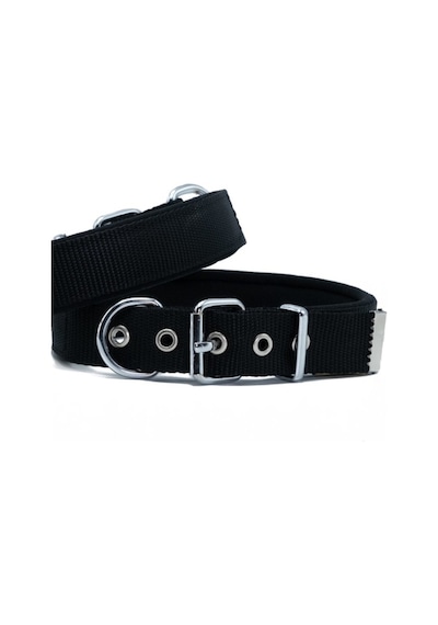 Doggie Konfor Dokuma Sade Boyun Tasması Siyah 3 x 47-55 CM Siyah