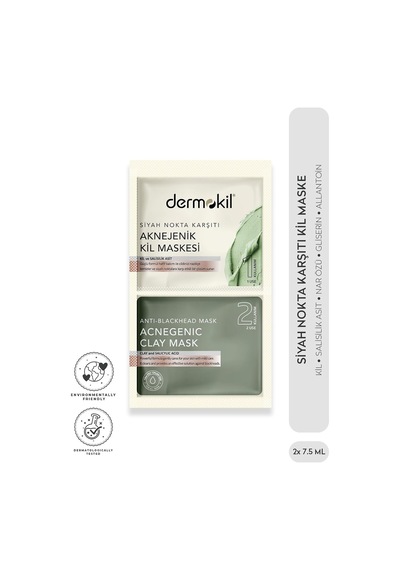 Dermokil Siyah Nokta Karşıtı Kil Maske 2x7.5 Ml