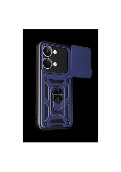 Xiaomi Poco X8 Pro Max Pars Lens Yüzüklü Silikon - Lacivert