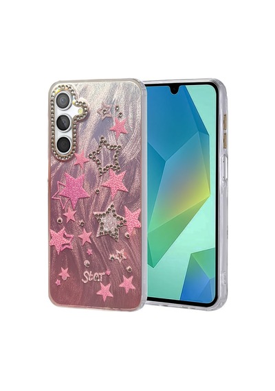 Samsung Galaxy Uyumlu   A14 4g Kılıf Blade Aynalı Desenli Kapak - Desen 7