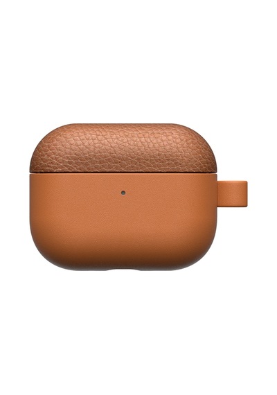 Apple Uyumlu AirPods Pro 3 Amazingthing Glamour Classique Serisi Deri Tasarımlı Kapak Kahverengi Kahverengi
