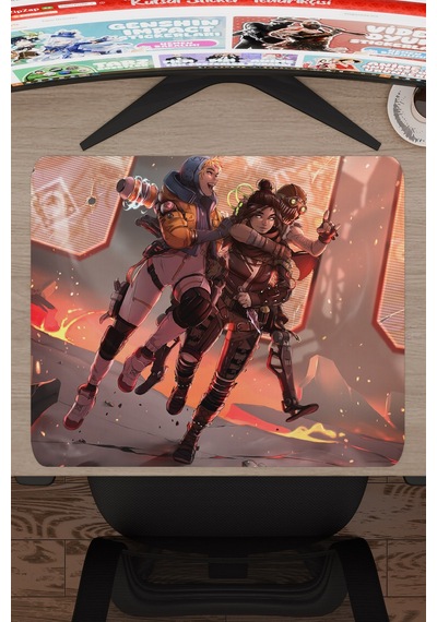 Apex Legends Kaymaz Dikişli Kauçuk Oyuncu Mousepad V2 - 48x40 Xl Gaming Mouse Pad Fare Altlığı