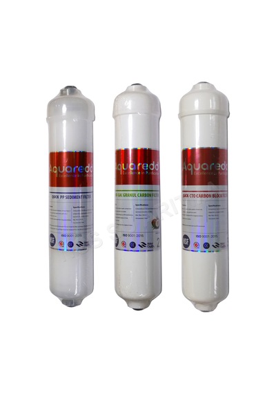 Aquaredd 3Lü 12 Inç Inline Çubuklu Kapsül Filtre Seti