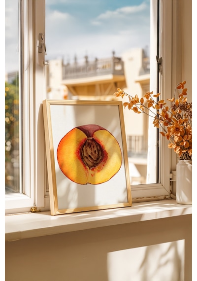 Ahşap & Baharat Dengesi Ahşap Çerçeveli Poster Tablo 134