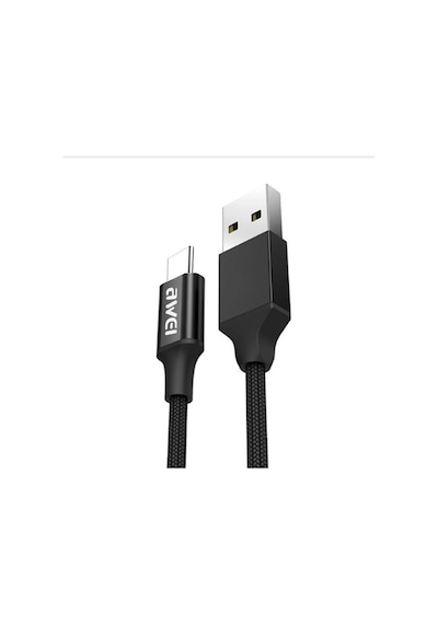 Awei Micro Usb Hızlı Şarj Ve Usb Kablo Kırılmaz 1Mt Cl-50 Siyah (276028784)