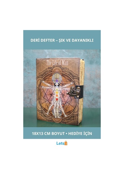 Zarif Deri Defter 18x13 Cm Şık Hediye Not Defteri Çok Renkli