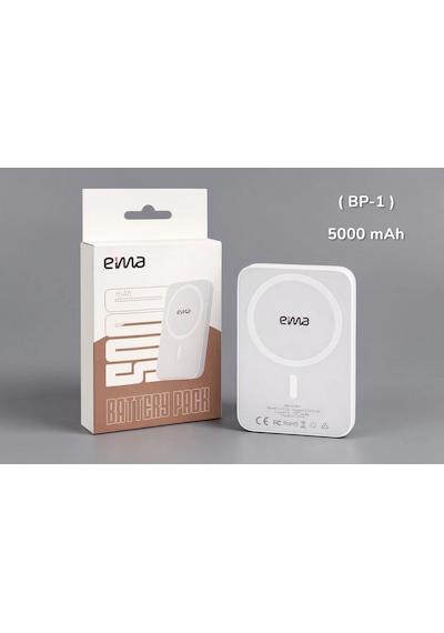 Eima 5.000 Mah Mıknatıslı Powerbank Kablosuz Şarj Taşınabilir Şarj Cihazı Magsafe Uyumlu Çok Renkli