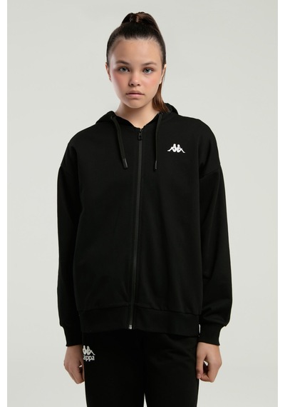 Kappa Kız Çocuk Siyah Sweatshirt Siyah