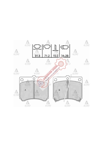 Fren Balata Ön Mazda 323 95-99 / Familia / Lantis Jpi Bry4-33-23