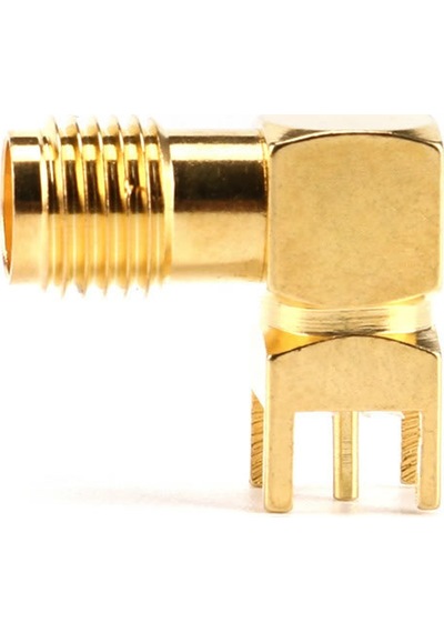 SMA PCB Tip Soket 90 Derece SMA-KWE GSM GPS GPRS RF Anten Soketi