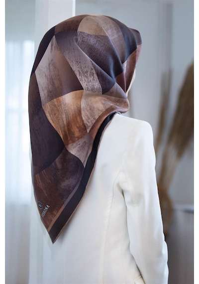 Vissona Twill İpek Eşarp - 936 - 35522-0004 - Kadın