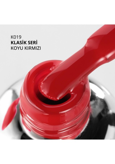 Kalıcı Oje K019, Koyu Kırmızı, 10 Ml