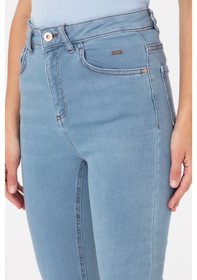 U.S. Polo Assn. Kadın Açık Mavi Skinny High Waist Fit Pantolon 50307834-DN0013