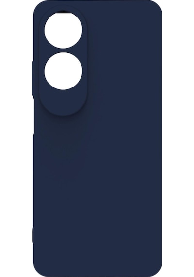 Oppo A60 Kılıf Kamera Korumalı Silikon Rubber Arka Kapak Lacivert