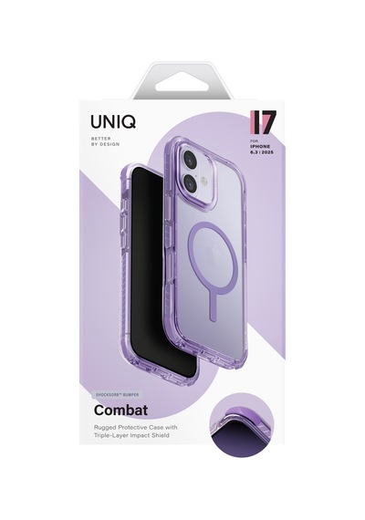 Apple Uyumlu iPhone 17 Kılıf Combat Serisi Üç Katmanlı Shocksorb Magsafe Özellikli Magclick Koruyucu Kapak Lila Apple Uyumlu iPhone 17 Kılıf Combat Serisi Üç Katmanlı Shocksorb Magsafe Özellikli Magclick Koruyucu Kapak Lila