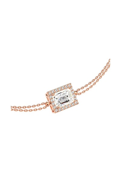 İndigo Takı Baget Tek Taşlı Rose Gümüş Bileklik