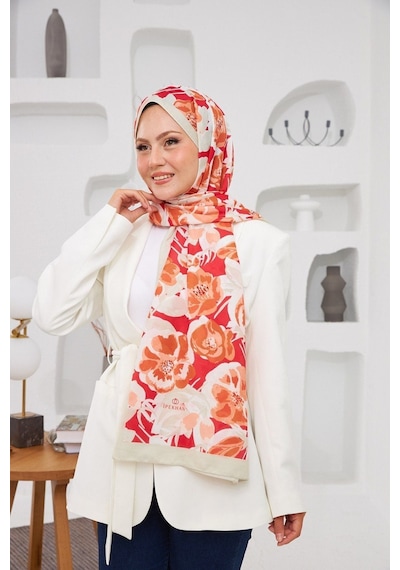 İpekhan Nature Easy Tullipa Şal Papatya 3033-10 Çok Renkli