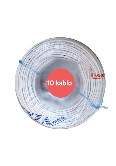 Has Light Dahili Pdv Telefon Kablosu Kırmızı Bakır 10 Kablo 100m