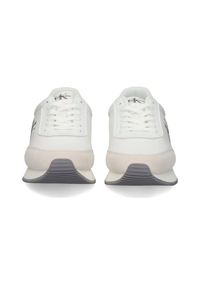 Calvin Klein Retro Runner Low Mens Sneaker Erkek Günlük Spor Ayakkabı Beyaz Beyaz