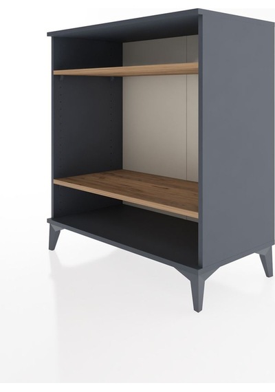 Hyperion Şifonyer 2 Raflı 88x44x96 Antrasit-çam Antrasit