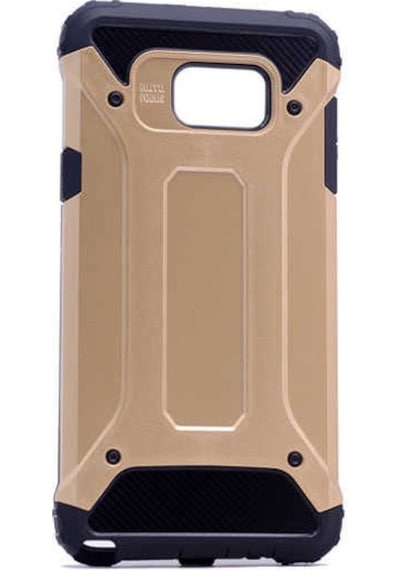 Kilifone - Samsung Uyumlu Galaxy Note 5 - Kılıf Çift Katman Zırh Tank Crash Military Kapak - Gold