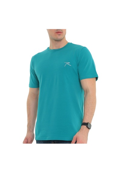 Raru Erkek %100 Pamuk T-Shirt Gravıs Mint