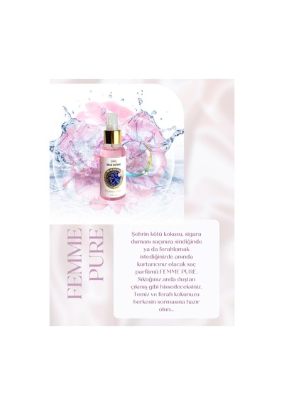 Tr Femme Pure Kadın Saç Parfümü 100ml Edp