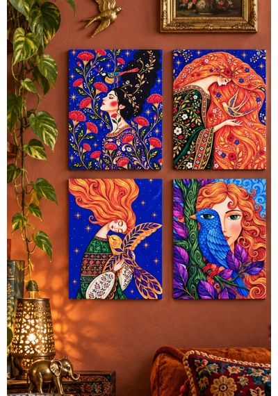 Renkli Maksimalist Kuş Temalı Duvar Dekoru 4 Lü Tablo Seti, 15 X 20 Cm, 3mm Ahşap Mdf, Dijital Baskı Çok Renkli - 930869015 Çok Renkli - 930869015 Renkli Maksimalist Kuş Temalı Duvar Dekoru 4 Lü Tablo Seti, 15 X 20 Cm, 3mm Ahşap Mdf, Dijital Baskı Çok Renkli - 930869015 Çok Renkli - 930869015