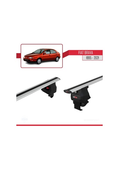 Fiat Brava 1995-2001 Arası İle Uyumlu Ace-4 Ara Atkı Tavan Barı Gri
