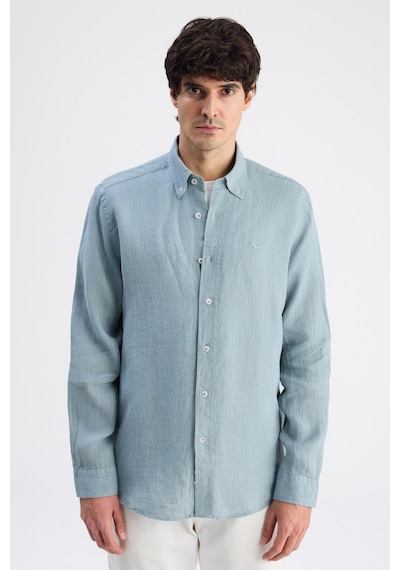 D'S Damat Ds Damat Comfort Mint Çizgili Gömlek 6hc02hd45304m 420