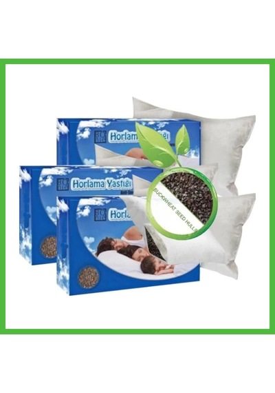 Vaveni Süper Bonie Gürültüsüz Uyku Yastığı 3 Adet Karabuğday Yastığı 50x70cm Arz Çok Renkli