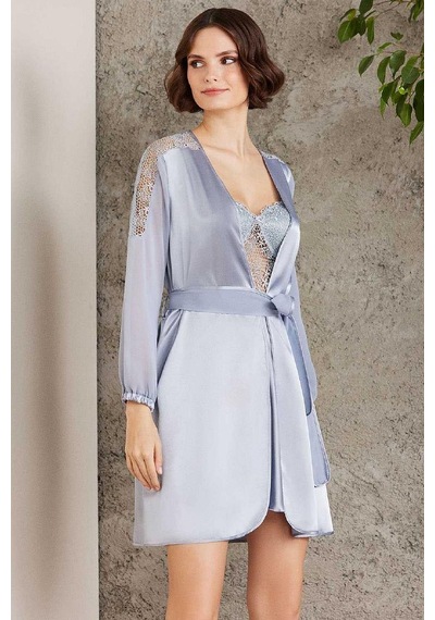 Pierre Cardin 6005 Kadın Saten Dantelli 6'lı Set-mist Mist