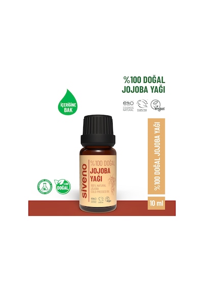 Siveno %100 Doğal Jojoba Yağı Soğuk Sıkım 10 ML